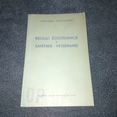 REGULI ZOOTEHNICE SI SANITARE VETERINARE 1956