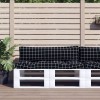 VidaXL Perne pentru paleți, 2 buc, negru, model carouri, textil oxford 360938