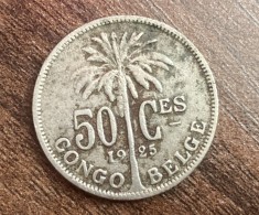 C50 - Moneda foarte veche - 50 centimes - Congo Belgian - 1925