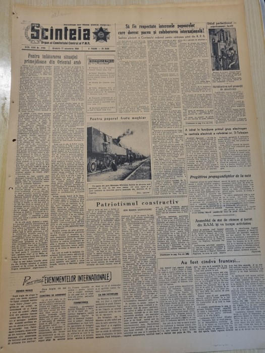 scanteia 17 noiembrie 1956-art. ramnicu sarat,revolutia din ungaria