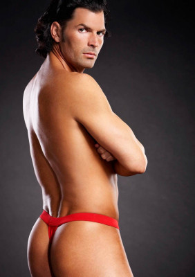 David - Chiloți sexy pentru bărbați, roșu, L/XL foto