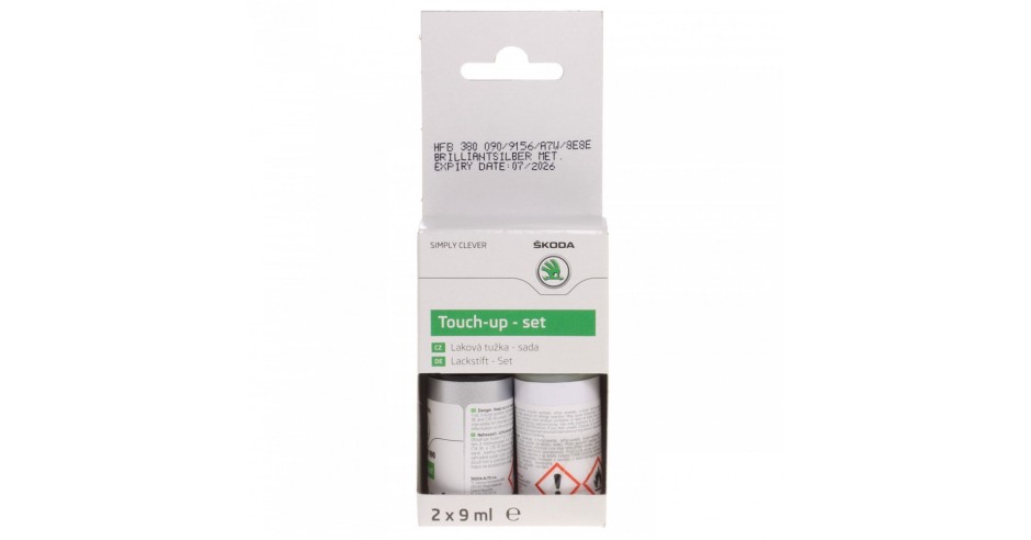 Juego De Pintura En Spray Original Skoda - BRILLIANT SILVER (9156/A7W/8E8E