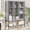 Gossi biblioteca, gri sonoma, 102x30x141,5 cm, lemn prelucrat