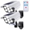 Set 2 Lampi solare 77 LED tip camera falsa cu senzor de miscare, telecomanda