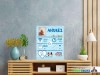 Tablou Canvas Personalizat Baita Nou Nascut, Decor Camera Copii, Print Premium, Cadru Lemn Brad, Vopsea Eco