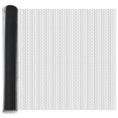 Gard hexagonal vidaXL Gri 1.4x25 m Oțel foto