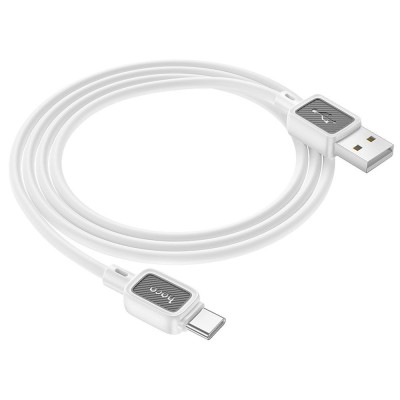 Cablu USB-A la USB-C Hoco X108 3 A, 1 m , Alb foto
