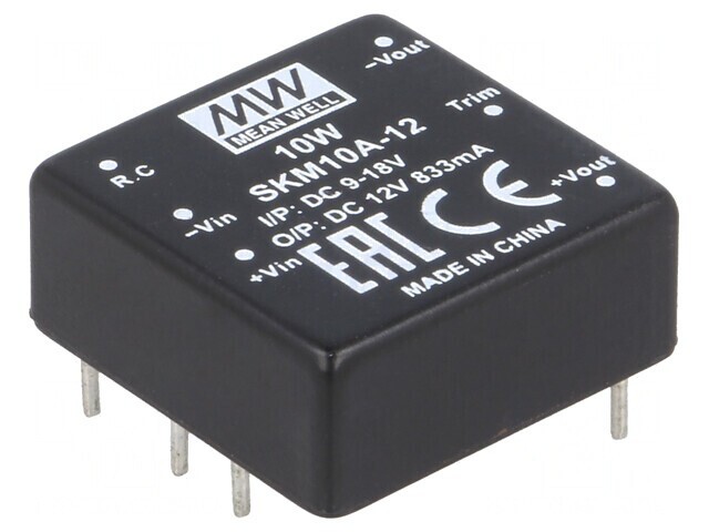Convertor DC/DC 10W 9-18V la 12V 833mA