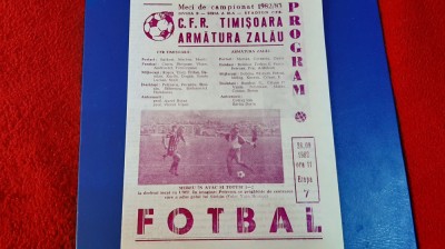 program CFR Timisoara - Armatura zalau foto