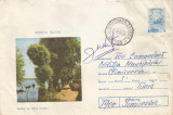 Romania, Tulcea, Delta Dunarii, plic circulat cu stampila feroviara, 1979