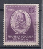 ROMANIA 1952 LP 326 - 500 DE ANI DE LA NASTEREA LUI LEONARDO DA VINCI STAMPILAT