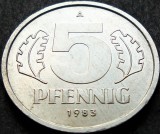 Moneda 5 PFENNIG - RD GERMANA, anul 1983 *cod 955 A = A.UNC