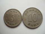 ROMANIA - SET 5 banI 1900 + 10 bani 1900 , CAROL I , L14.2