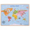 Puzzle din lemn - Harta lumii - 35 piese