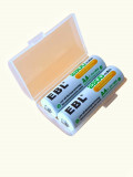 Set 2 Acumulatori AA, 2800 mAh, Ni-Mh, ready to use, EBL