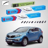 Cumpara ieftin Ștergătoare Kia Sportage III SL SUV 2010-2015 | Set Față și Spate Flat Premium &ndash; TeamCar&reg;