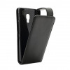 Husa flip neagra pentru LG Optimus L7 II Dual P715, Cu clapeta, Piele Ecologica