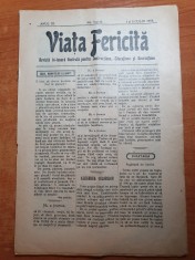 revista viata fericita 1-15 iulie 1908-revista pt educatie si recreatie