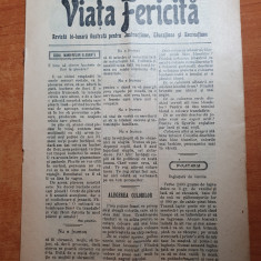 revista viata fericita 1-15 iulie 1908-revista pt educatie si recreatie