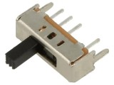 Comutator glisant 5mm ON-ON-ON 3 pozitii 0.3A /50VDC 12.7x4.5x4.7mm CANAL ELECTRONIC SS-13D01G5