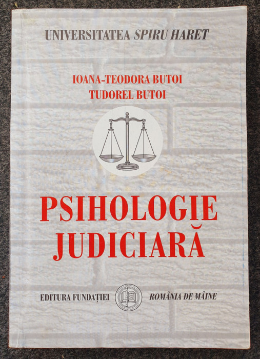 PSIHOLOGIE JUDICIARA - Butoi