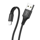 Cablu Date si Incarcare USB la Lightning Borofone BX20, 1 m, Negru