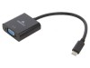 Adaptor USB 3.1 la D-Sub 15pin HD, USB C, 0,15m, Negru, Gembird
