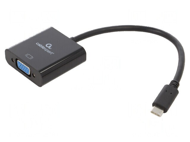Adaptor USB 3.1 la D-Sub 15pin HD, USB C, 0,15m, Negru