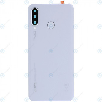 Huawei P30 Lite (MAR-LX1A MAR-L21A) Capac baterie alb perlat (VERSIUNEA CAMERA SPATE 24MP) 02352PML foto