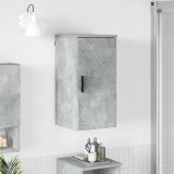 VidaXL Dulap de Baie cu ușă Gri beton 30 x 31.5 x 61 cm Lemn compozit