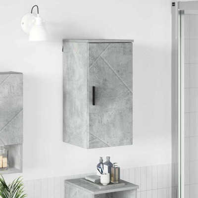 vidaXL Dulap de Baie cu ușă Gri beton 30 x 31.5 x 61 cm Lemn compozit 883347 foto