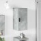 vidaXL Dulap de Baie cu ușă Gri beton 30 x 31.5 x 61 cm Lemn compozit 883347