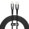 Cablu Date si Incarcare USB-A - Lightning Baseus Glimmer Series, 20W, 2m, Negru