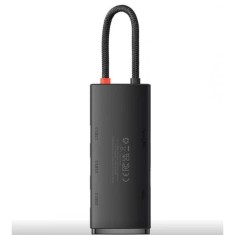 DOCKING Station Baseus Lite, conectare PC USB Type-C, USB 3.0 x 3, USB Type C x 1 PD 20V/5A, HDMI x 1/4K/30Hz, negru &amp;quot;WKQX040001&amp;quot;