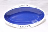 Platou ceramica Martell coniac brandy Bristol England decor bar