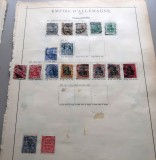 Lot 15 timbre vechi Germania (Deutsches Reich) 1875&ndash;1879 + timbre fiscale &bdquo;Frei durch Abl&ouml;sung&rdquo; -A42