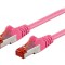 Patch Cord S/FTP Cat6 Roz 0.5m PVC