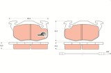 TRW GDB327 COTEC set placute frana,frana disc
