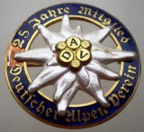I.742 INSIGNA TURISM MONTAN DEUTSCHER ALPENVEREIN DAV FLOARE DE COLT