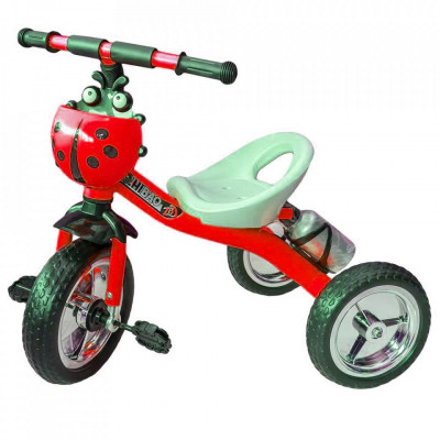 Tricicletă cu pedale, Buburuză, Roșu foto