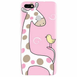 Husa silicon pentru Huawei Y6 Pro 2017, Cute Giraffe