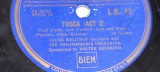 PLACA PT. GRAMOFON PATEFON COLUMBIA TOSCA ( ACT 2 ) LA BOHEME ( ACT 2 )