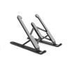 Suport Laptop Pliabil MRG P1, 10-15 inch, Unghi Reglabil, Aluminiu, Negru, Antialunecare, Ventilatie