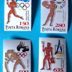 TIMBRE ROMÂNIA LP1246/1994 Anul Sportului si Idealului Olimpic -Serie simplă MNH