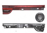Stop spate lampa Porsche Panamera (971), 09.2016-, spate, Stanga, partea interioara; LED, AL (Automotive Lighting)