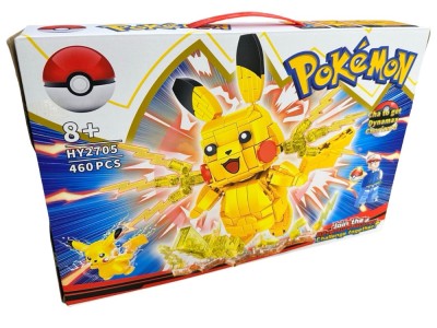Set constructie Pokemon-Pikaciu tip lego HY2705 460 piese foto