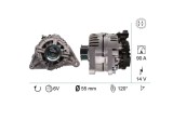 Alternator Toyota: Avensis (T25), Corolla (E12), 1.6 VVT-i (ZZT250_, ZZE121_), 1.8 VVT-i (ZZT251_), 1.4 VVT-i (ZZE120_), fulie 55mm, 6 nervuri, EU