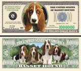 !!! SUA = FANTASY NOTE = BASSET HOUND - 2011 - UNC / SERIA CAINI , WOOF