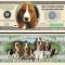 !!! SUA = FANTASY NOTE = BASSET HOUND - 2011 - UNC / SERIA CAINI , WOOF