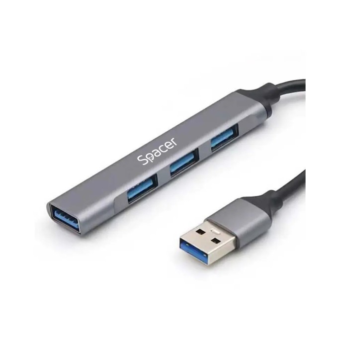 HUB extern SPACER SPHB-USB-4U-01 porturi USB USB3.0 x1 USB2.0 x3